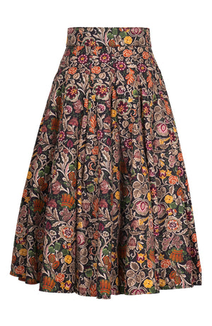 Samantha Skirt Midi Length Poliamide Taffta (Cambodian Batik)