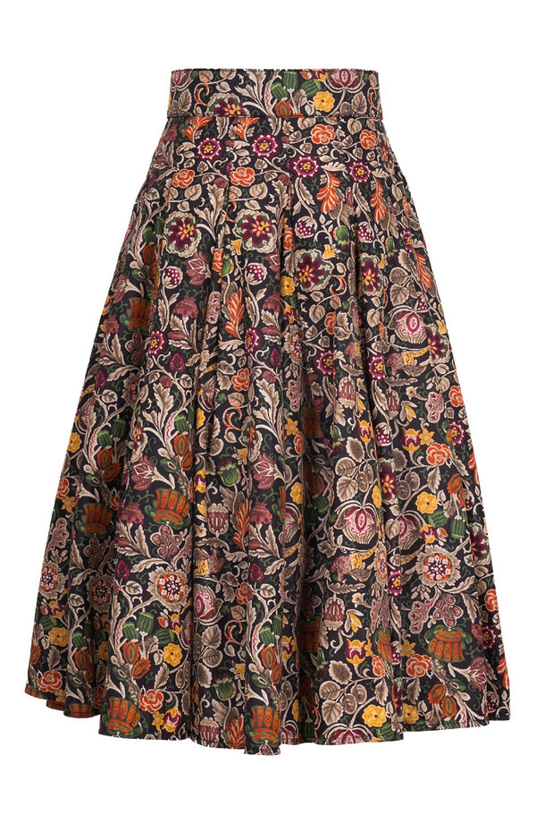 Samantha Skirt Midi Length Poliamide Taffta (Cambodian Batik)