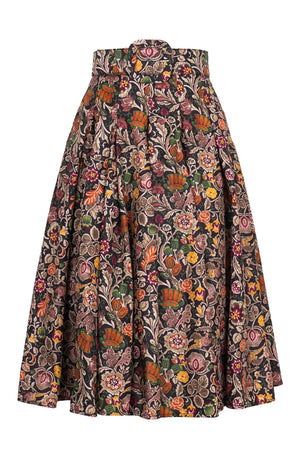 Samantha Skirt Midi Length Poliamide Taffta (Cambodian Batik)