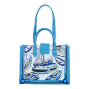 Audrey Tote_Medium_Canne New_Aqua