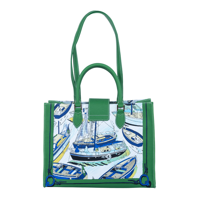 Audrey Tote_Medium_Canne New_Green