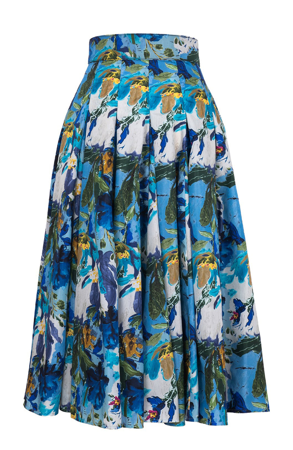 Samantha Skirt Midi Plus Length Poliamide Taffta (Carmella Flower)