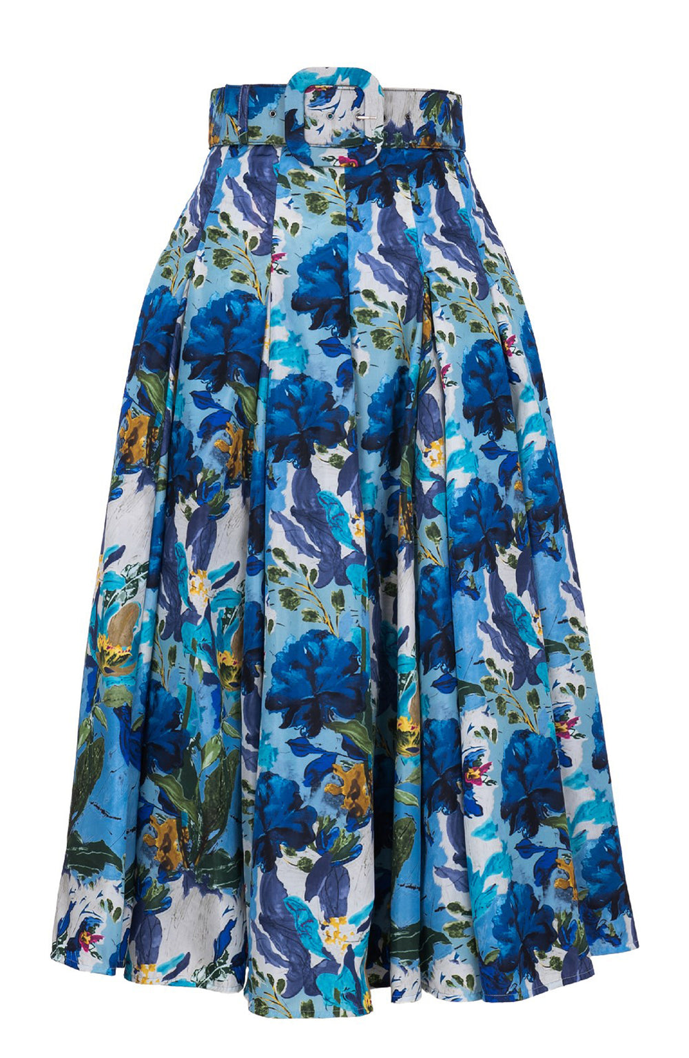 Samantha Skirt Midi Plus Length Poliamide Taffta (Carmella Flower)