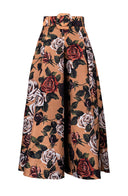 Diane Skirt Midi Plus Length Poliamide Taffta (Charlotte Rose Dark)