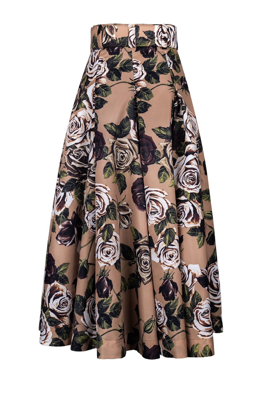 Diane Skirt Midi Plus Length Poliamide Taffta (Charlotte Rose Dark)