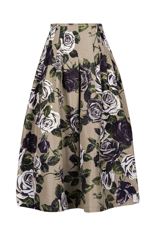 Zeller Skirt #2 Midi Length Poliamide Taffta (Charlotte Rose Dark)