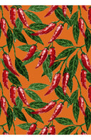 Audrey Dress #1 Shirt Collar 3/4 Sleeve Long Length Cotton Stretch (Chilli Pepper)