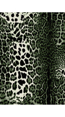 Aster Dress Shirt Collar 3/4 Sleeve Midi Length Wool Musola  (Colombo Leopard)