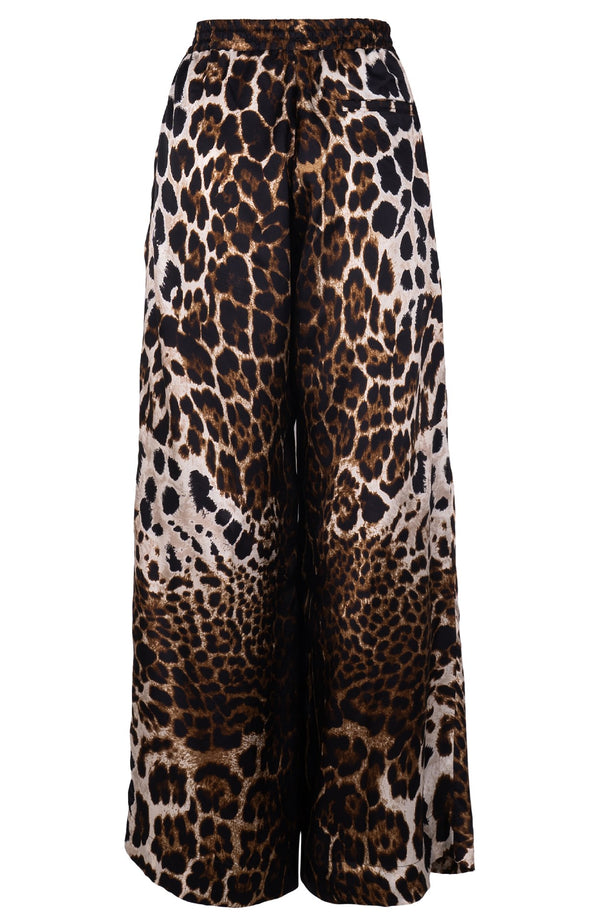 Leah Pants Silk Twill (Colombo Leopard)