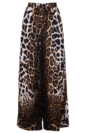 Leah Pants Silk Twill (Colombo Leopard)