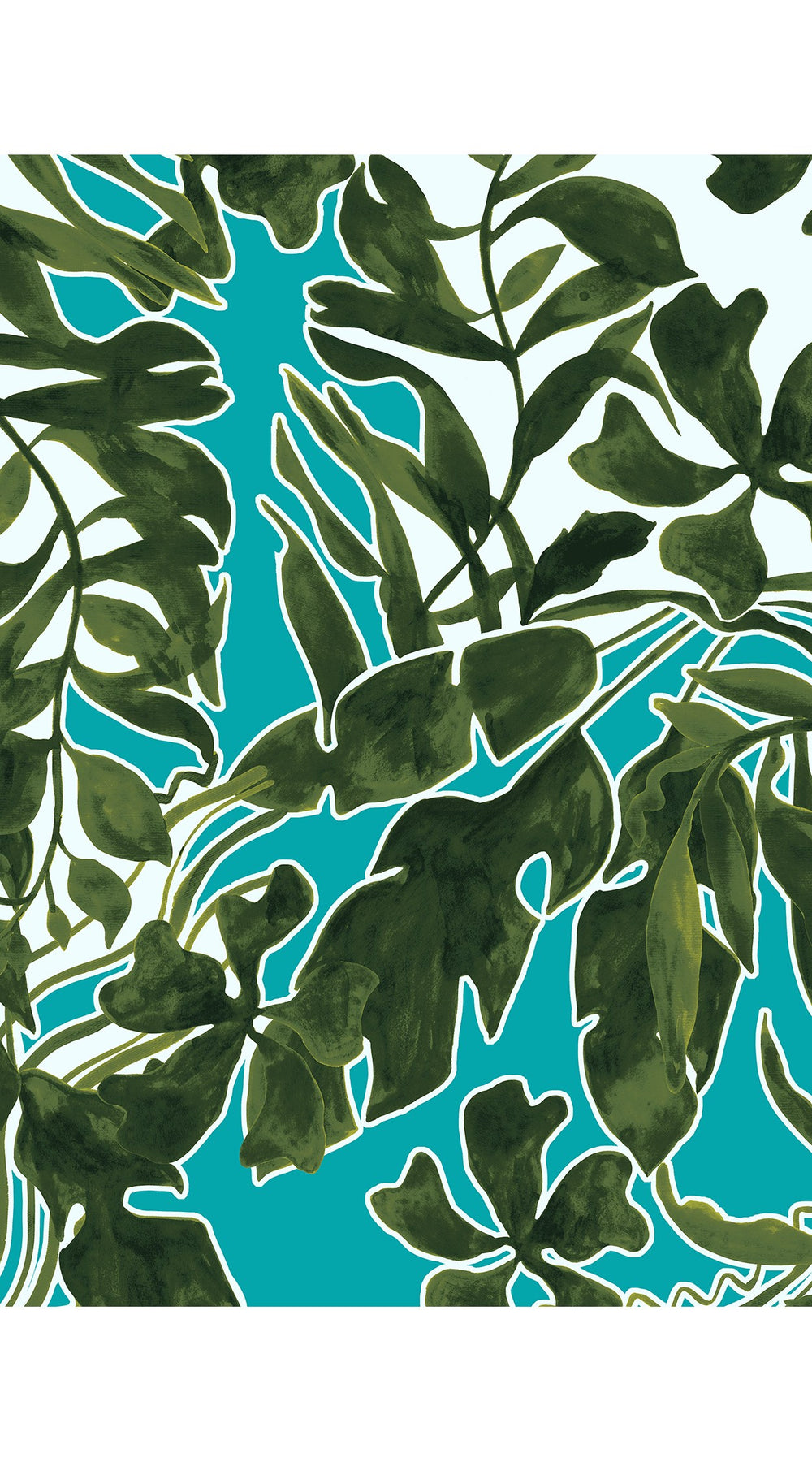 Aster Dress Shirt Collar 3/4 Sleeve Midi Length Cotton Musola (Como Lake Garden Pastel)