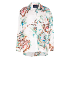 Nova Shirt Silk Twill (Crayon Flower)