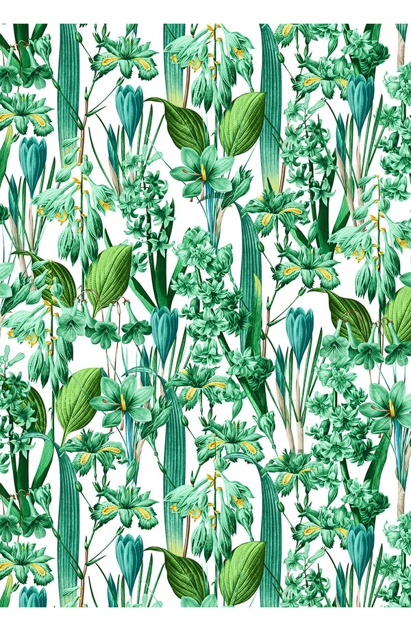 Aster Dress Boat Neck Sleeveless Midi Length Cotton Musola (Crocus Hyacinth White)