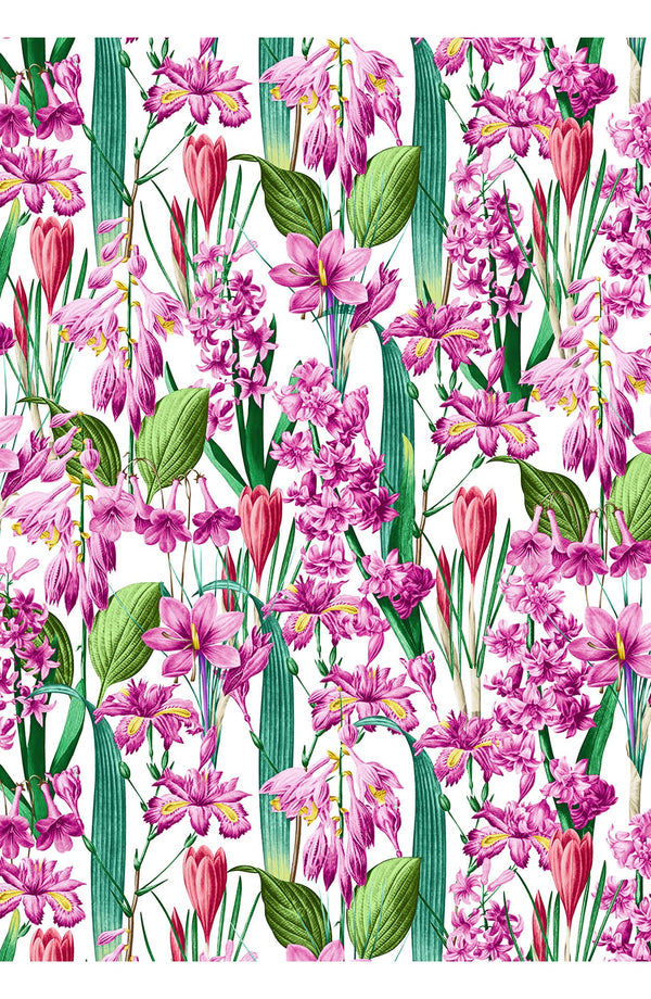 Aster Dress Boat Neck Sleeveless Midi Length Cotton Musola (Crocus Hyacinth White)