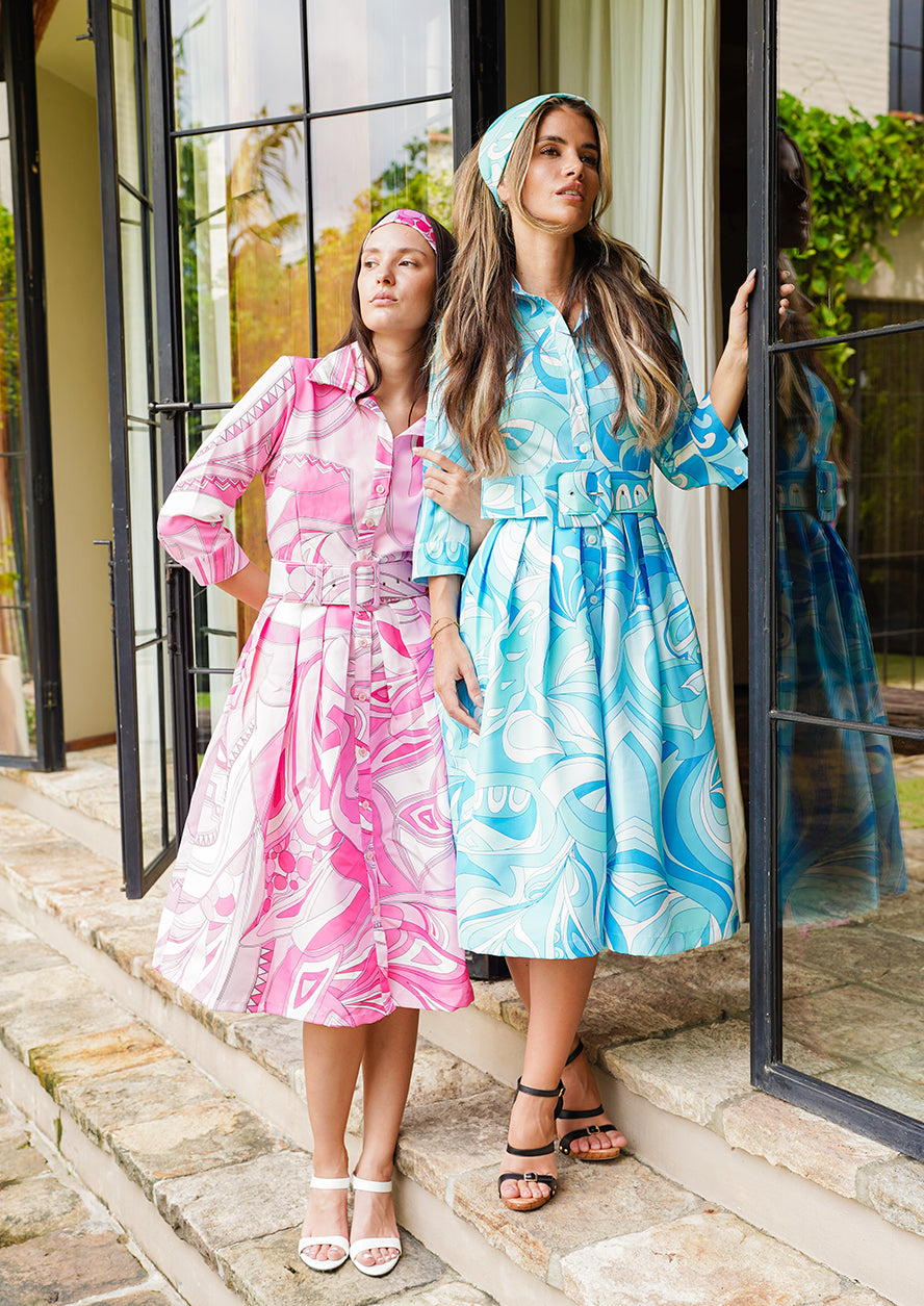 ワンピース SAMANTHA SUNG SS25 Dresses (RACHEL CACTUS WHITE AQUA) Samantha Sung 'eden' Dress | italist