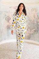Pajama Shirt & Pajama Pants Silk Twill (Daisy)