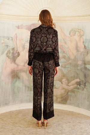 Pajama Shirt & Pajama Pants Silk Twill (Damasco)