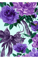 Rose Dress Crew Neck Sleeveless Long Length Cotton Stretch (Darby Rose Pastel)