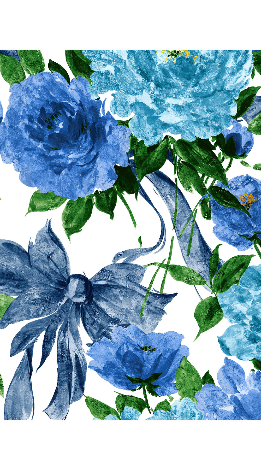 April Dress V Neck 3/4 Sleeve Long Length Cotton Stretch (Darby Rose White)