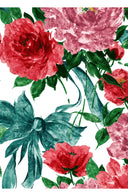 Aster Dress Boat Neck Sleeveless Midi Length Cotton Musola (Darby Rose White)