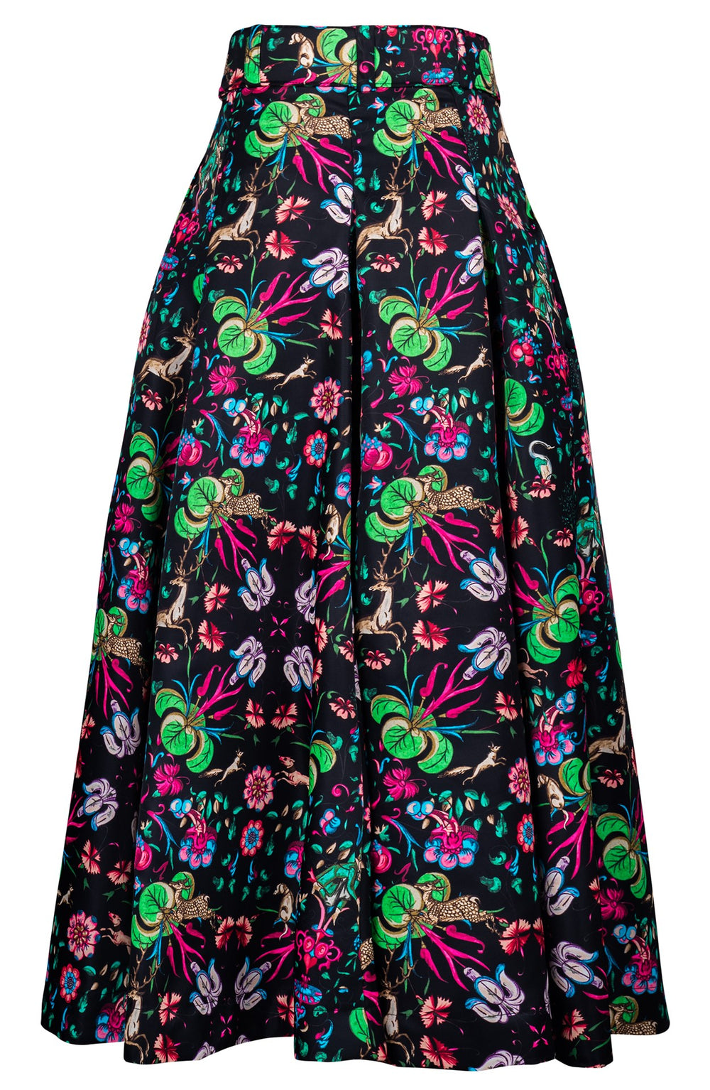 Diane Skirt Midi Plus Length Poliamide Taffta (Deer Stalker)