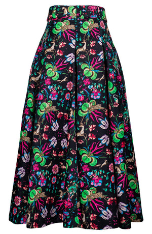 Diane Skirt Midi Plus Length Poliamide Taffta (Deer Stalker)