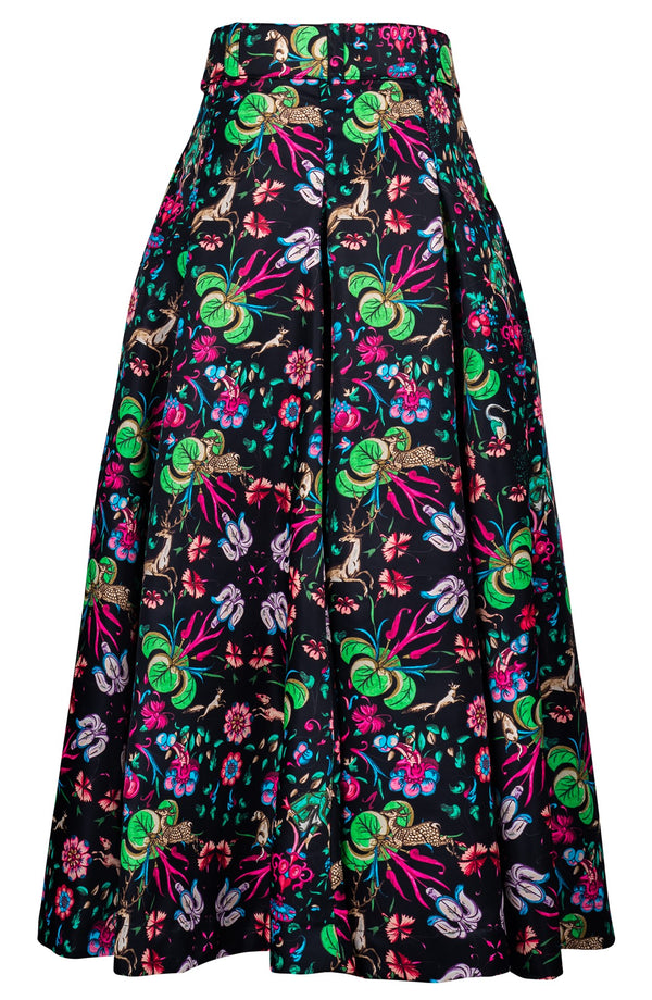 Diane Skirt Midi Plus Length Poliamide Taffta (Deer Stalker)