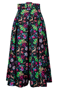Diane Skirt Midi Plus Length Poliamide Taffta (Deer Stalker)