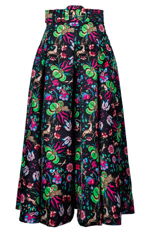 Diane Skirt Midi Plus Length Poliamide Taffta (Deer Stalker)