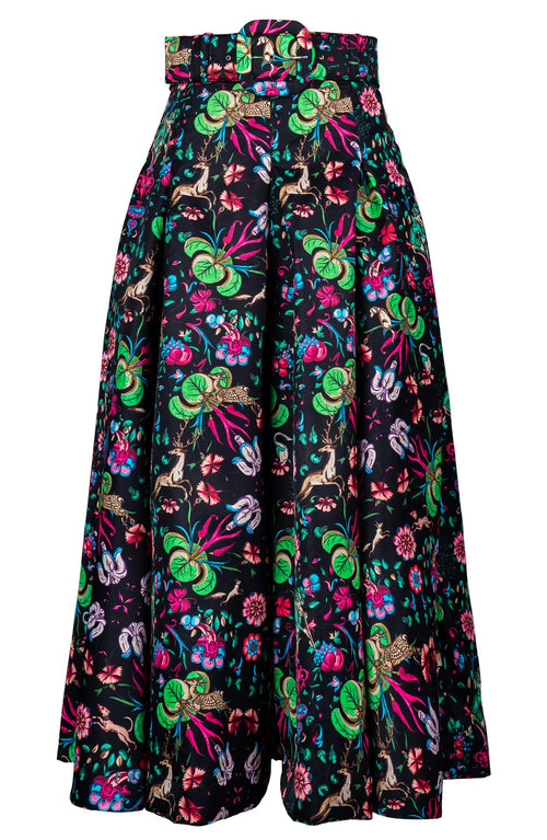 Diane Skirt Midi Plus Length Poliamide Taffta (Deer Stalker)