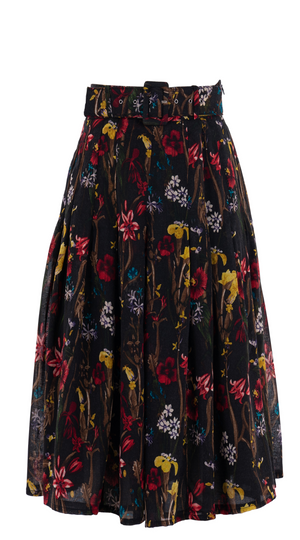 Zeller Skirt Midi Length Wool(Delanica Flower) @3 M-XL