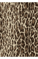 Audrey Dress #1 Shirt Collar 3/4 Sleeve Long Length Cotton Stretch (Dior Leopard Dark)