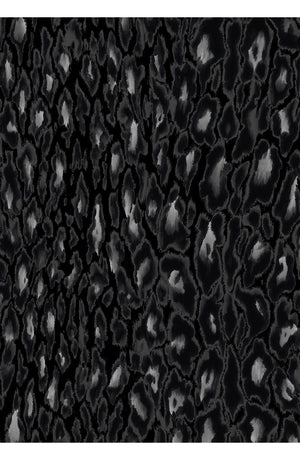 Audrey Dress #1 Shirt Collar 3/4 Sleeve Long Length Cotton Stretch (Dior Leopard Dark)
