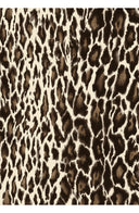 Audrey Dress #1 Shirt Collar 3/4 Sleeve Long Length Cotton Stretch (Dior Leopard Dark)