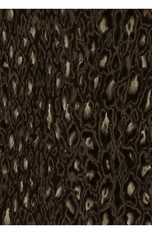 Audrey Dress #1 Shirt Collar 3/4 Sleeve Long Length Cotton Stretch (Dior Leopard Dark)