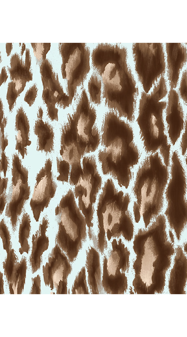 Audrey Dress #4 Shirt Collar 3/4 Sleeve Long +3 Length Cotton Musola (Dior Leopard)