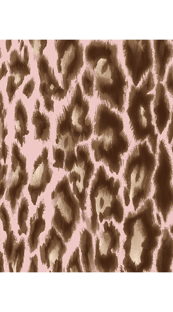 Audrey Dress #4 Shirt Collar 3/4 Sleeve Long +3 Length Cotton Musola (Dior Leopard)