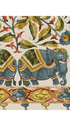 Zeller Skirt Long Length Wool Musola (Dupattas Elephant)