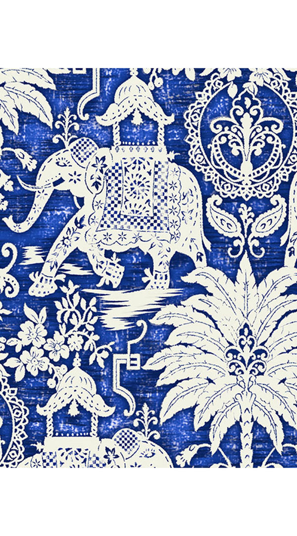 Patricia Dress Shirt Collar 3/4 Sleeve Long +3 Length Cotton Musola (Elephant Bandana)