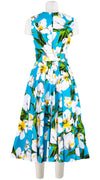 Abelia Dress Crew Neck Sleeveless Midi Length Cotton Stretch (Emperor Tulip Bright)