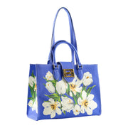 Audrey Tote_Medium_Emperor Tulip Bright_Blue