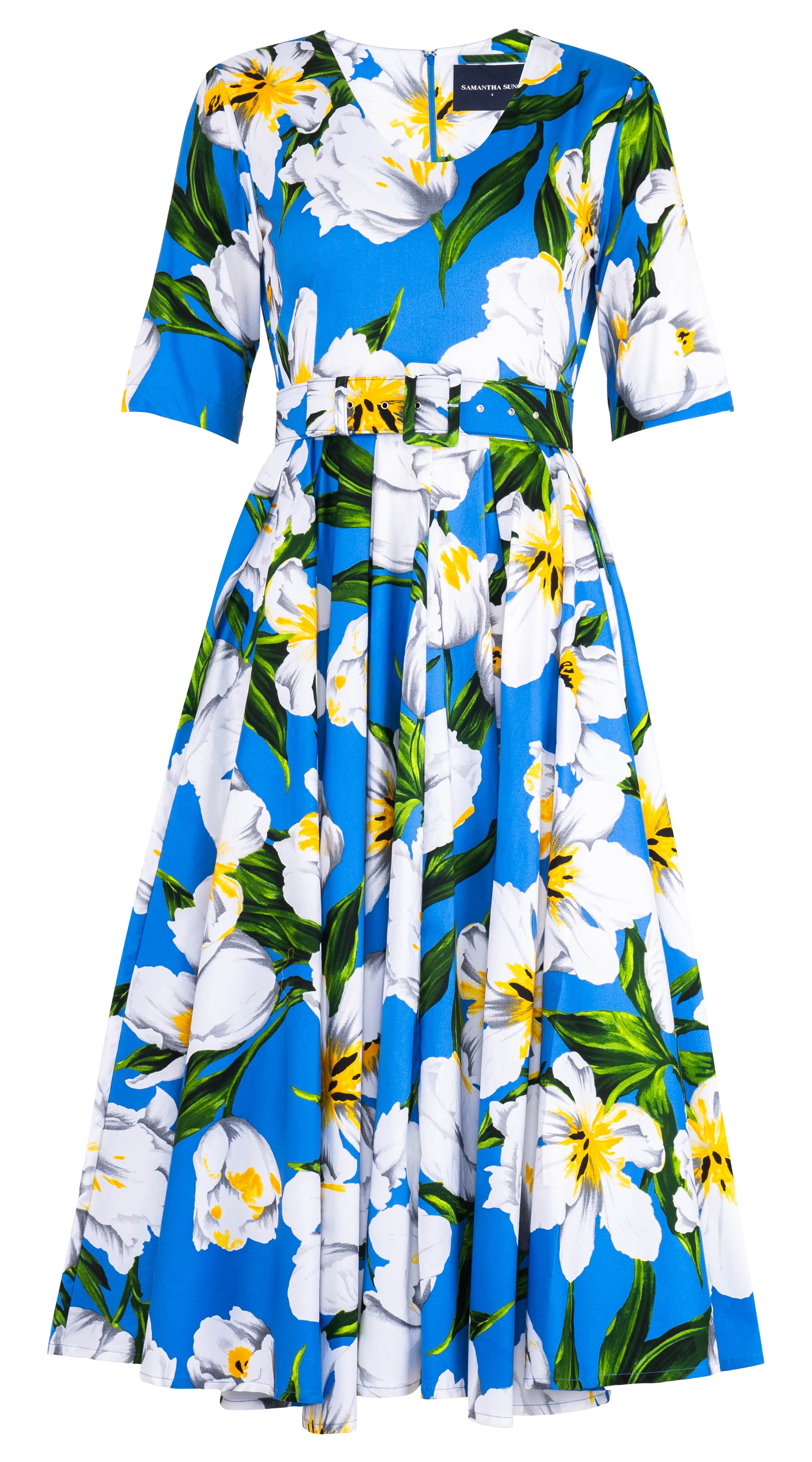 【関税込み】SAMANTHA SUNG Abelia' dress Samantha Sung Abelia Dress in Blue | Lyst