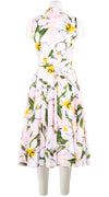 Aster Dress Shirt Collar Sleeveless Midi Length Cotton Musola (Emperor Tulip Pastel)