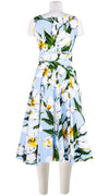 Abelia Dress Round Neck Sleeveless Midi Length Cotton Stretch (Emperor Tulip Pastel)