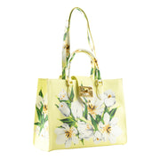 Audrey Tote_Medium_Emperor Tulip Pastel_Soft Yellow