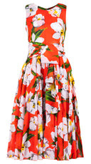 Aster Dress Crew Neck Sleeveless Midi Length Musola (Emperor Tulip Bright) @M(2)-L(2)-XL(1)-XXL(1)