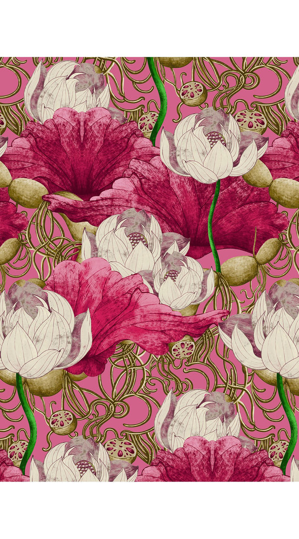 Aster Dress Shirt Collar 3/4 Sleeve Midi Length Poliamide Taffta (Ethereal Botanic)