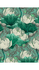 Aster Dress Shirt Collar 3/4 Sleeve Midi Length Poliamide Taffta (Ethereal Botanic)