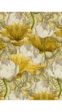 Aster Dress Shirt Collar 3/4 Sleeve Midi Length Poliamide Taffta (Ethereal Botanic)