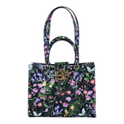 Audrey Tote_Medium_Fairy Tail Flower_Black